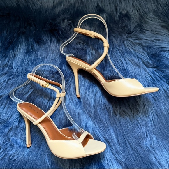 New! REISS Harper Strappy Heels Sandals in Buscuit Nude - Picture 10 of 15